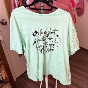 Mint Green Graphic Tee
